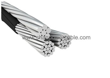 PVC Insulated aerial electrical cable with 0.6/1 KV AAC Conductors , Triplex Service Drop Cable