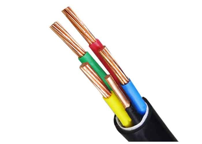 0.6/1KV 5 Core Pvc Insulated Copper Cable , Copper Power Cable Armoured