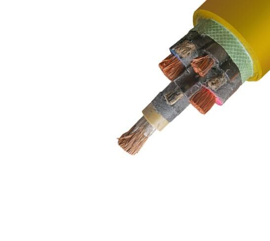 Multicore Rubber Flexible Cable 3.6 / 6 KV With Monitoring Copper Braiding