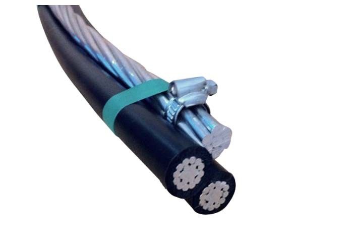 XLPE PE Aerial Insulated Cable NFC 0.6/1 KV 2+1 Cores BS Standard 4 kV AC