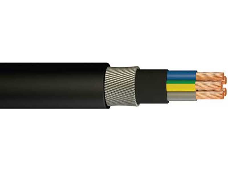 Flexible Copper 4 Core XLPE Cable , XLPE Insulated Power Cable Low Voltage