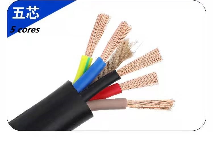 Flexible PVC Insulated Cu CCA Cable RVV 1.5mm2 2.5mm2 4mm2 PVC Insulated