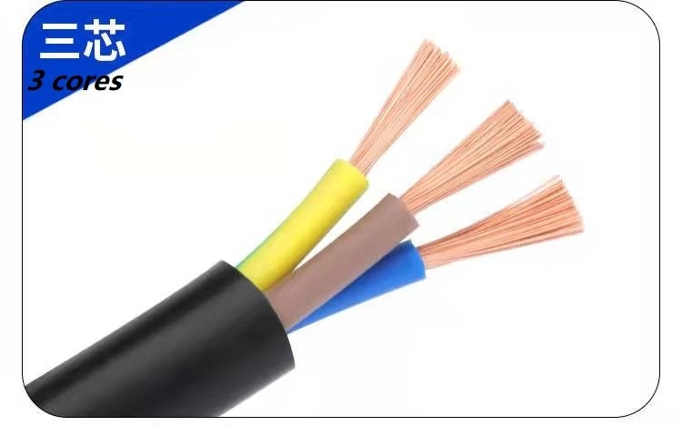 Flexible PVC Insulated Cu CCA Cable RVV 1.5mm2 2.5mm2 4mm2 PVC Insulated
